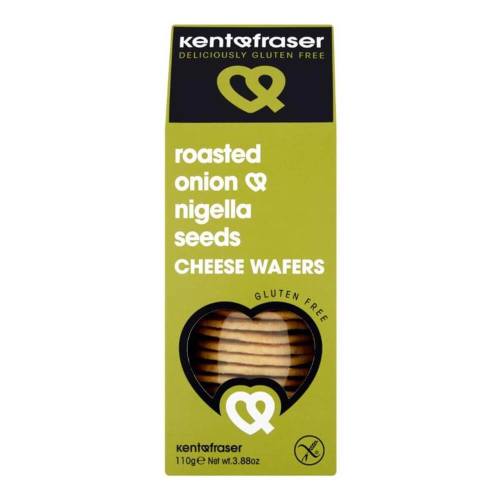Kent Fraser Roasted Onion and Nigella Seeds Cheese Wafers 110g